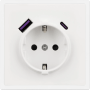 Розетка + USB Type A+С