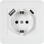 Розетка + USB Type A+С
