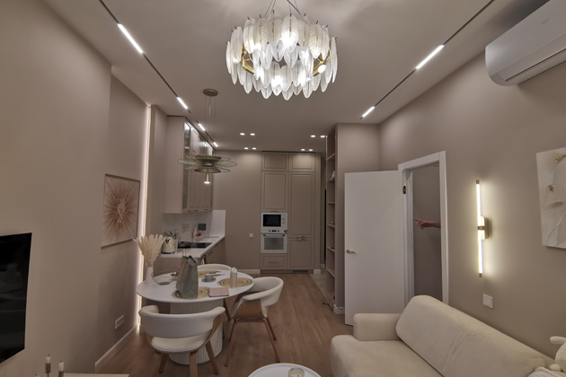Освещение в квартире г. Москва ЖК "Сердце Столицы"