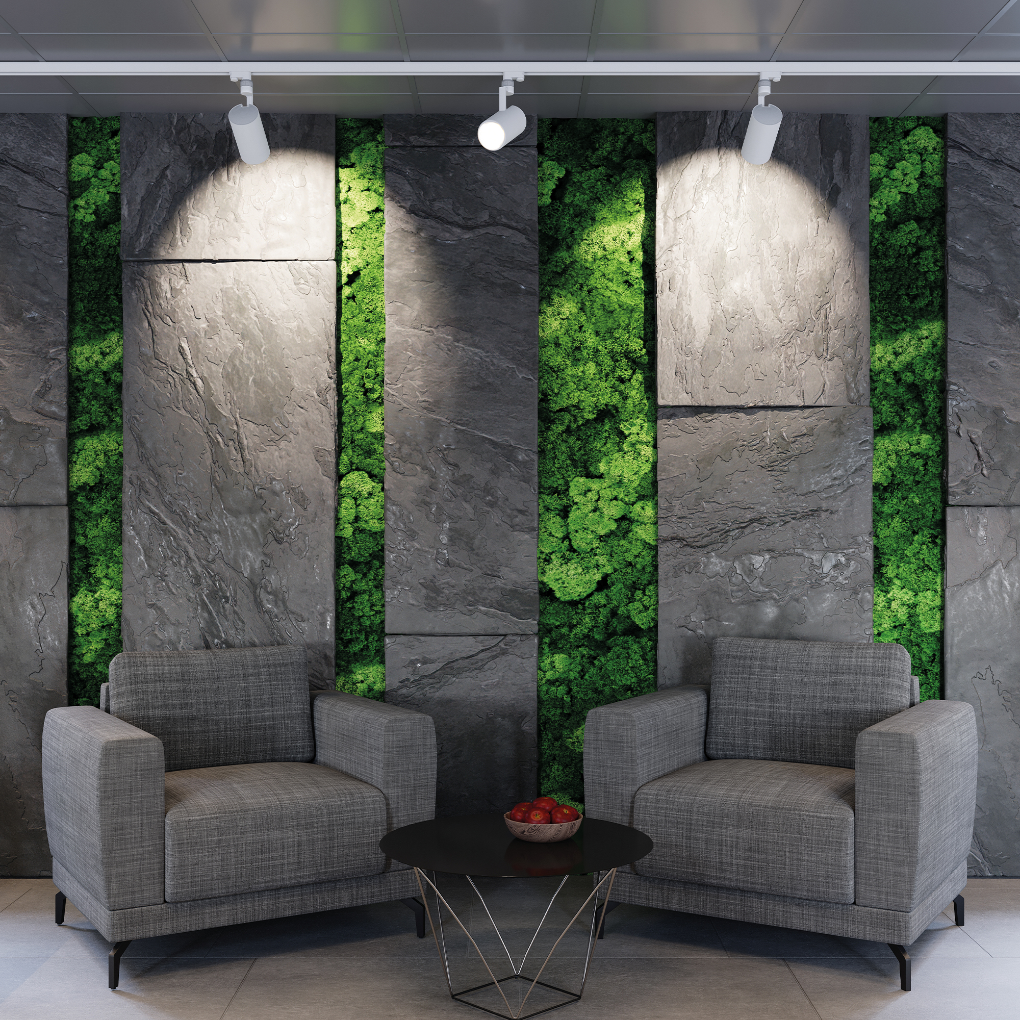 Регулируемая яркость освещения в зоне отдыха