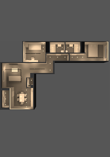 Освещение в квартире в ЖК "Режиссер"