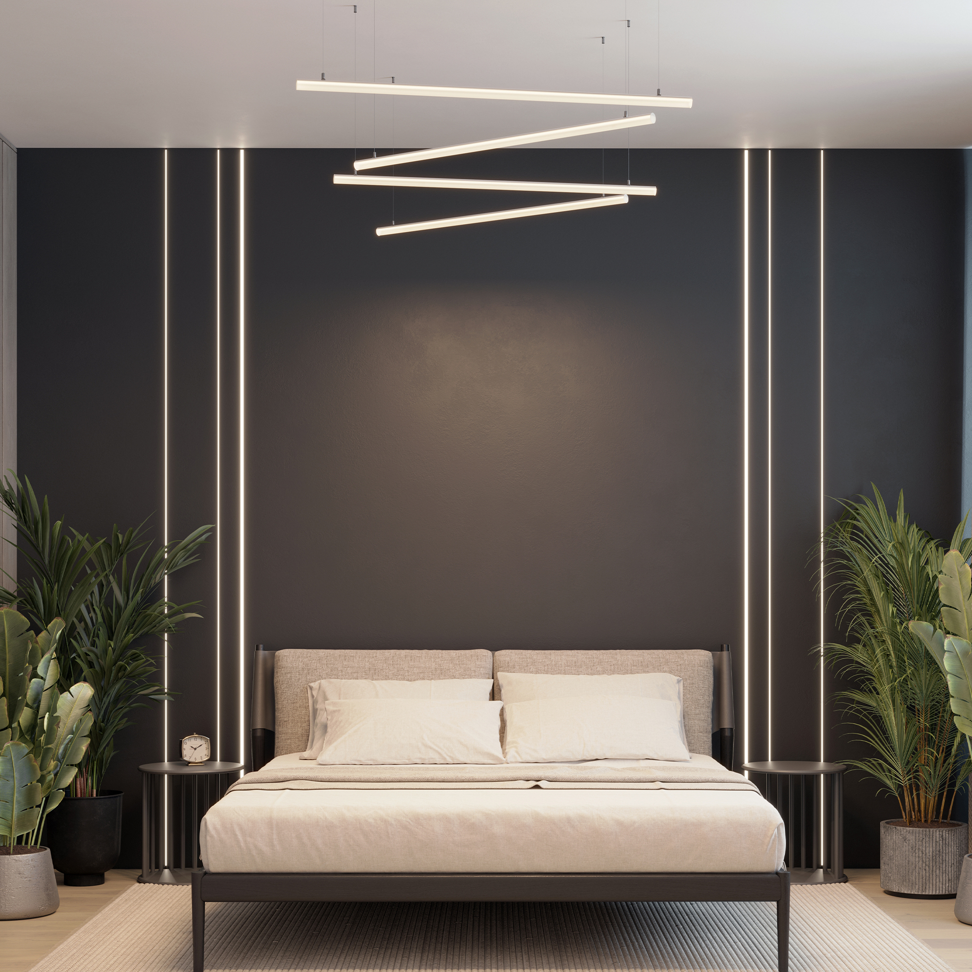 Биодинамическое освещение в спальне