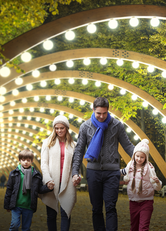 Освещение городских территорий благоустройства Освещение городских территорий благоустройства